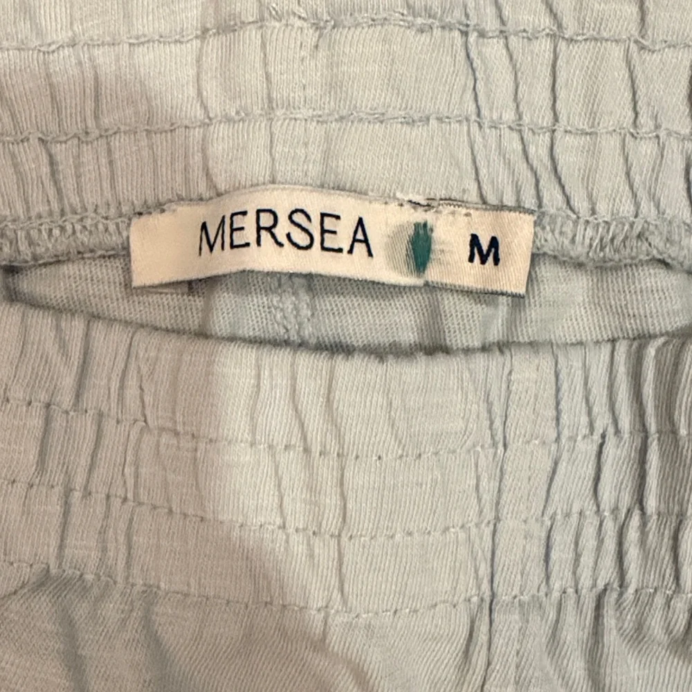 Mersea Women’s Traveler Wide Leg Pant in Light Blue - Picture 2 of 12